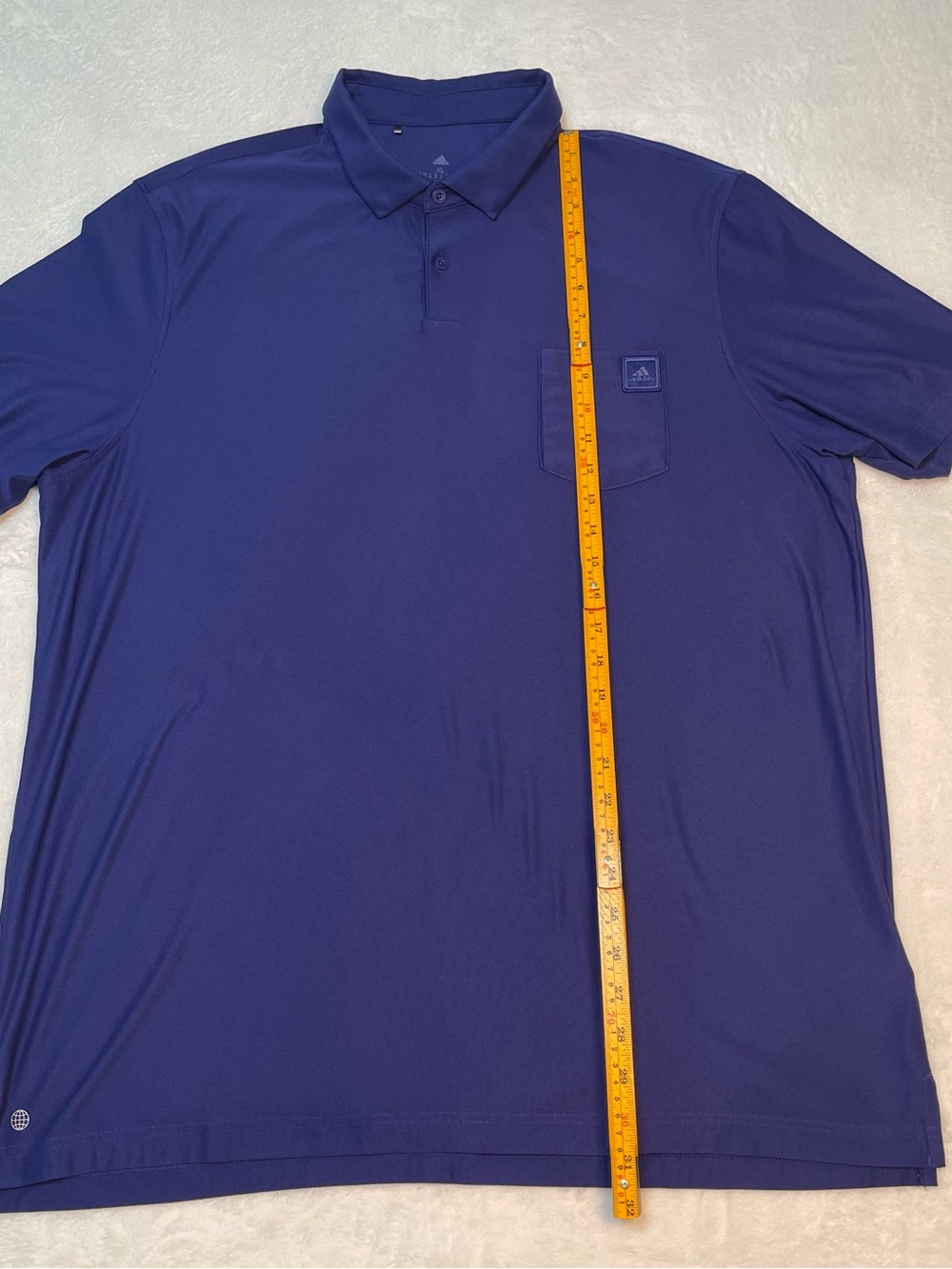 Adidas Golf Men's XL Purple Short Sleeve Pocket Polo Shirt Performance - Picture 7 of 9